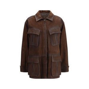 Valstar Suede Brown Pocket Jacket Women Brown Jackets & Coats